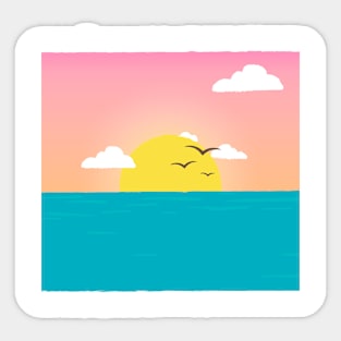 Sun and Beach Sticker